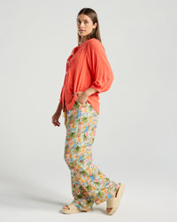 Paola Ladder Trim Blouse
