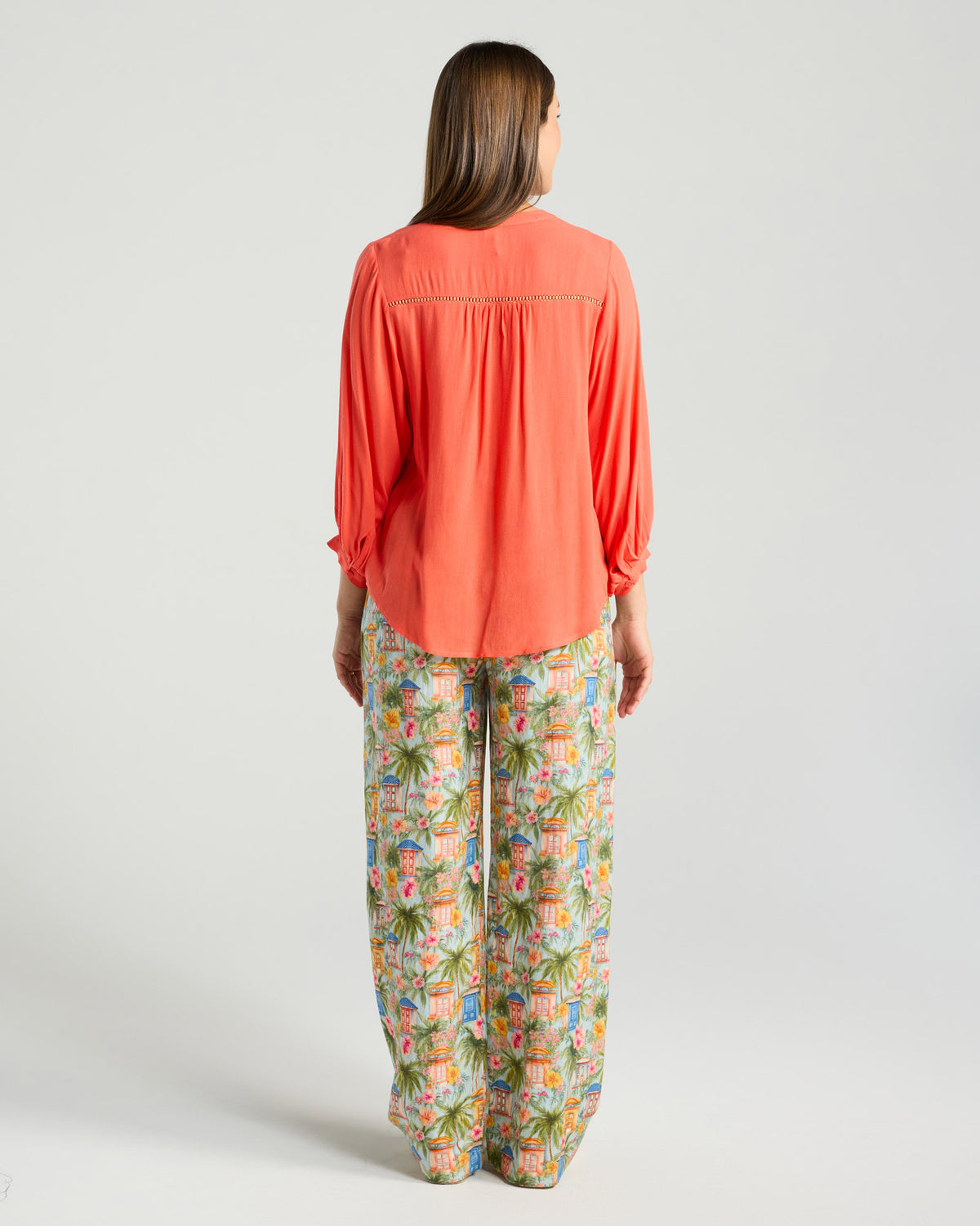 Paola Ladder Trim Blouse