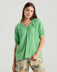 Delfina V Neck Top