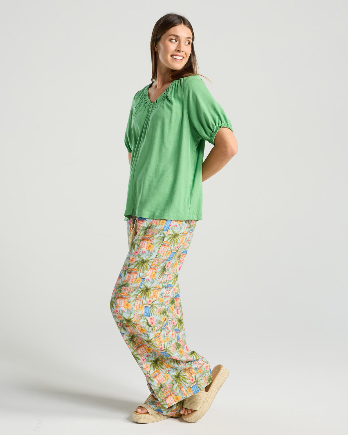 Delfina V Neck Top