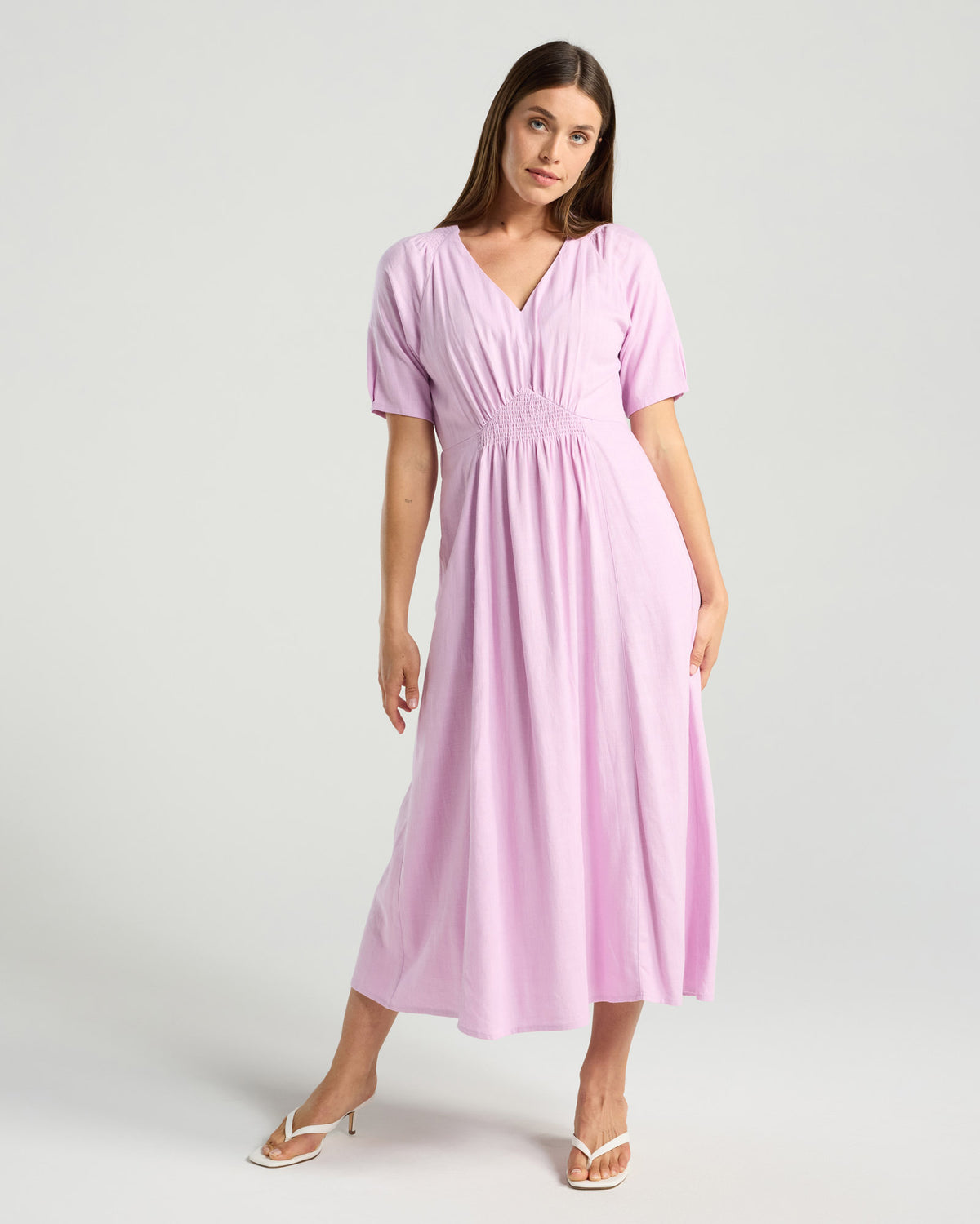 Viviana V Neck Dress