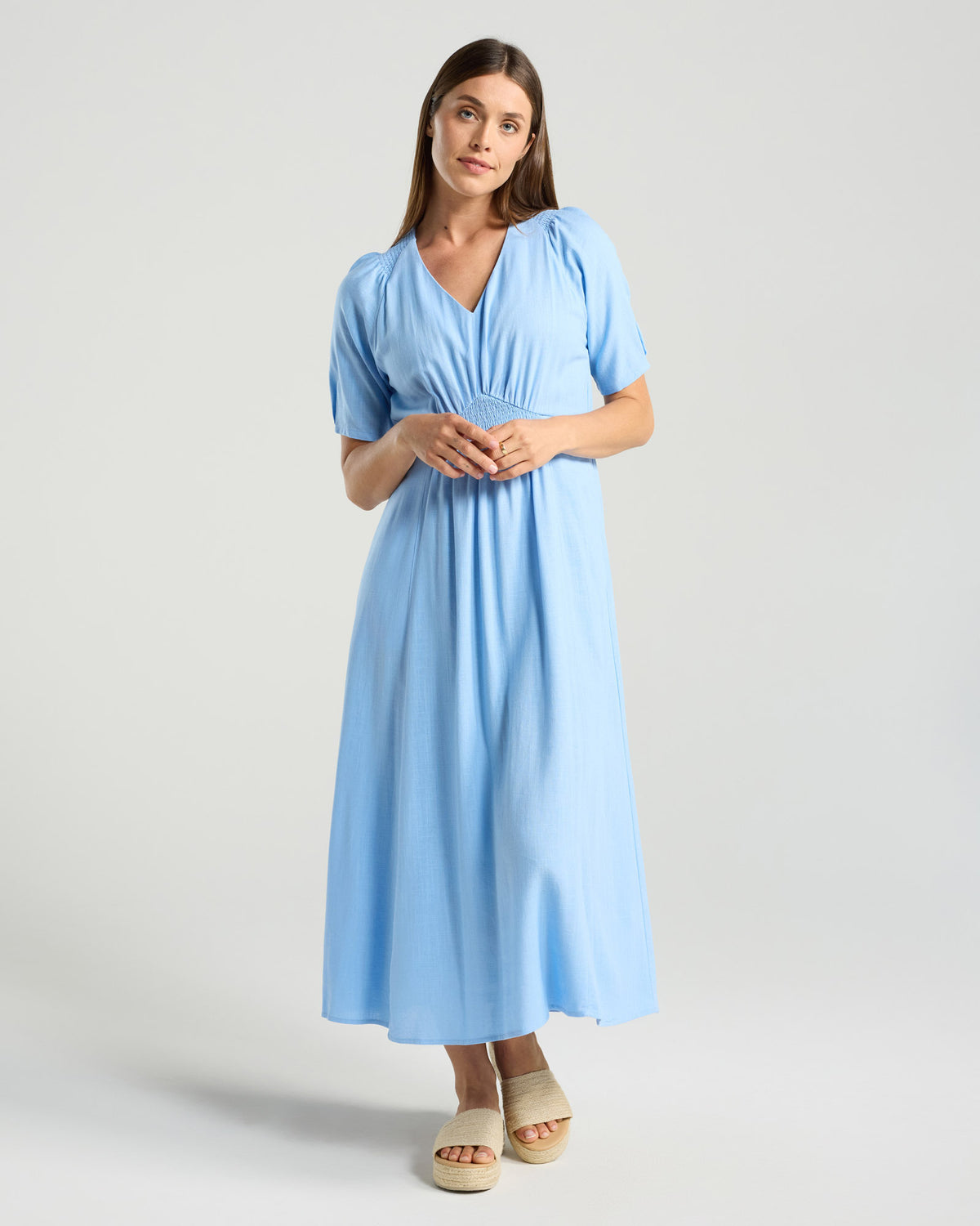 Viviana V Neck Dress