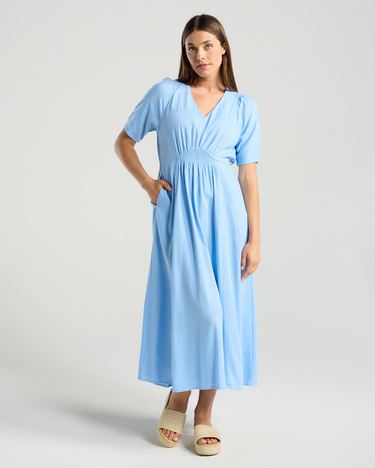 Viviana V Neck Dress