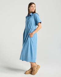 Tulia Chambray Shirt Dress