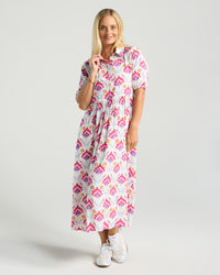 Genevieve Button Placket Dress