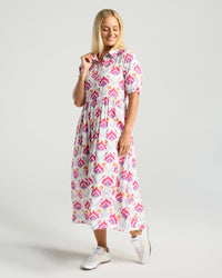 Genevieve Button Placket Dress