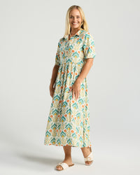 Genevieve Button Placket Dress