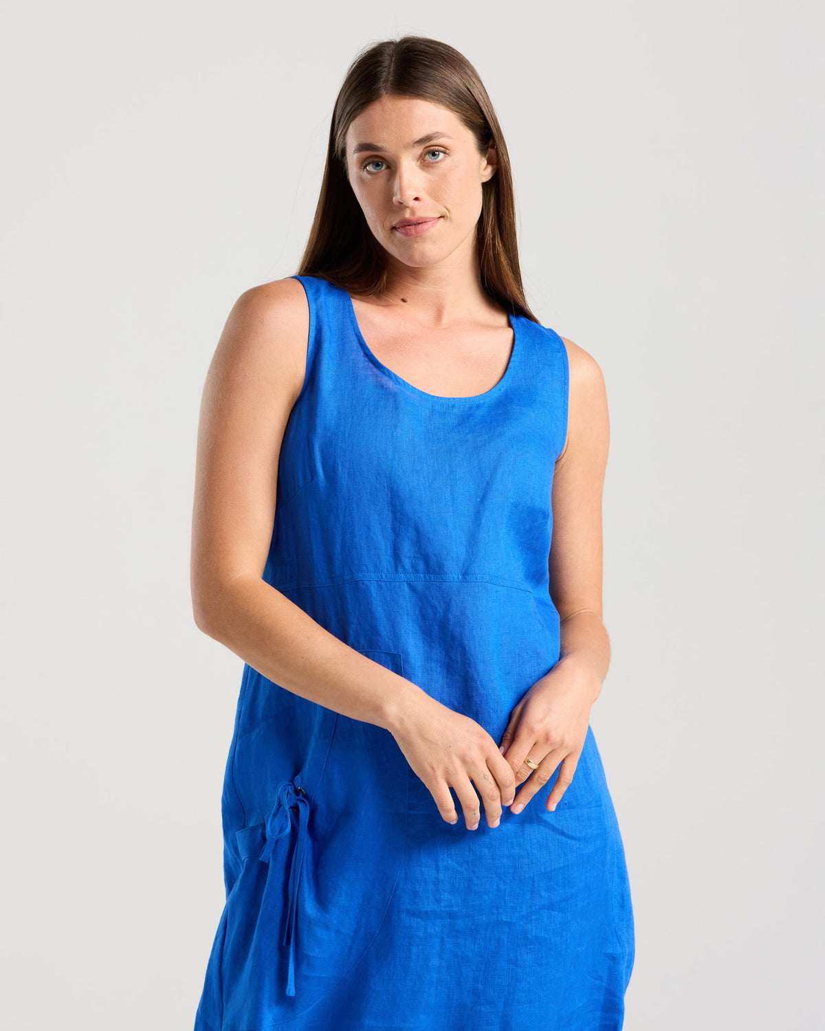 Lillian Sleeveless Bubble Hem Dress