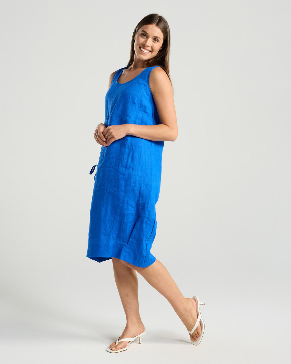 Lillian Sleeveless Bubble Hem Dress