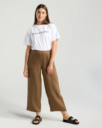 Ester Crop Linen Pant