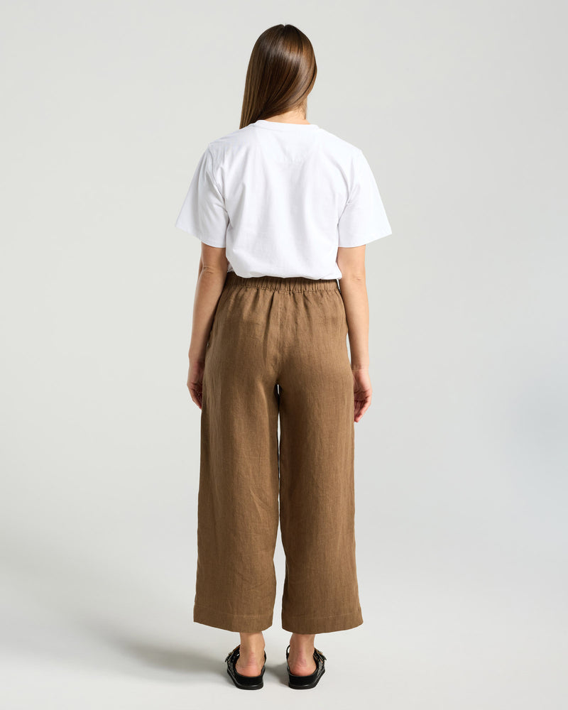 Ester Crop Linen Pant
