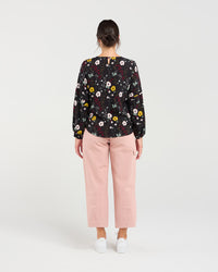 Leanne Pintuck Sleeve Top