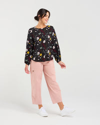 Leanne Pintuck Sleeve Top
