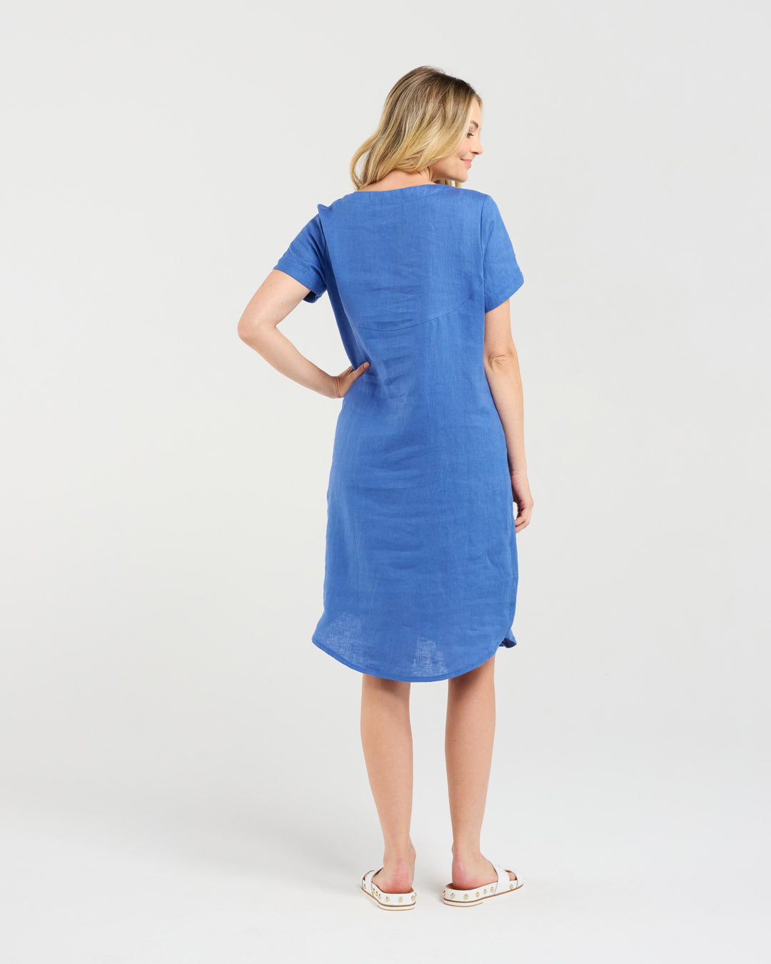 Dianne Short Sleeve Panelled Dress