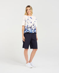 Delanie Print Front Top