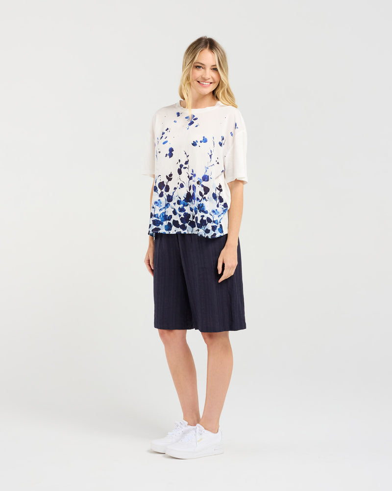 Delanie Print Front Top