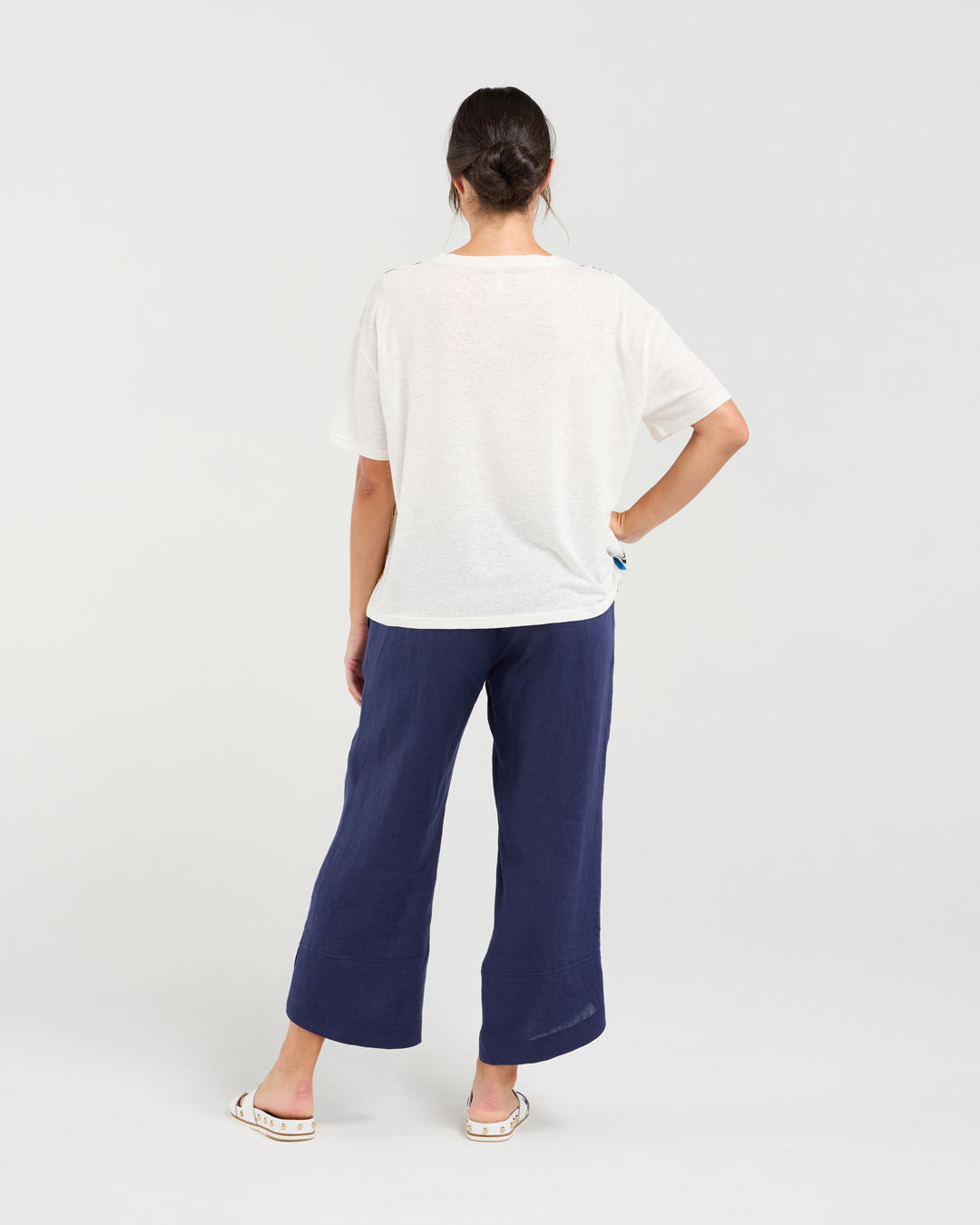 Delphine Print Front Top