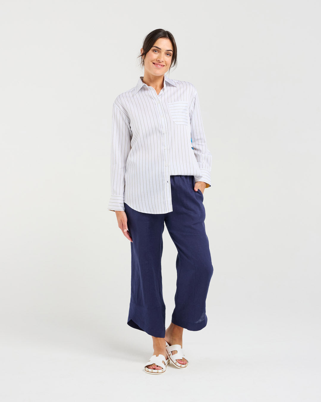Nina Print Back Shirt