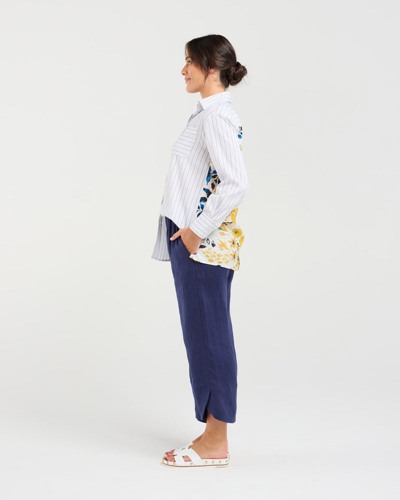 Nina Print Back Shirt