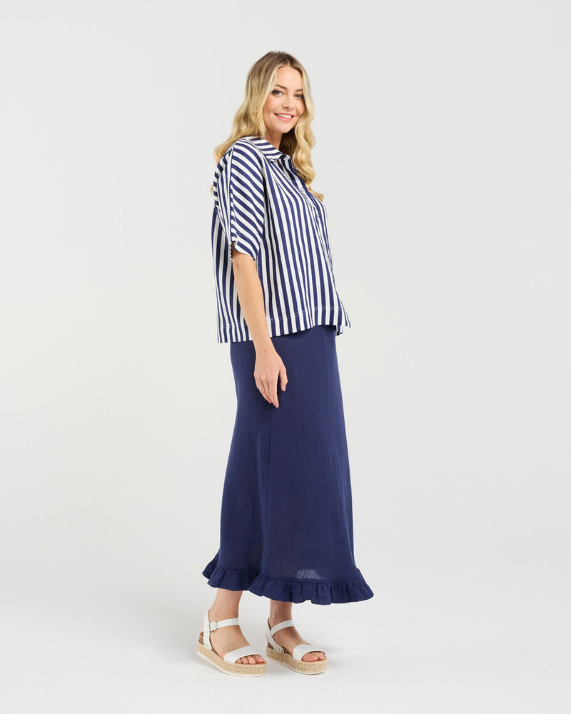 Cecile Boxy Shirt - Stripe