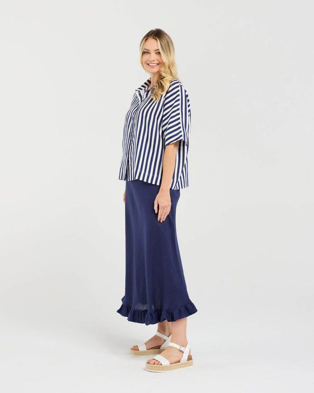 Cecile Boxy Shirt - Stripe