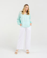 Christina Frill Neck Top
