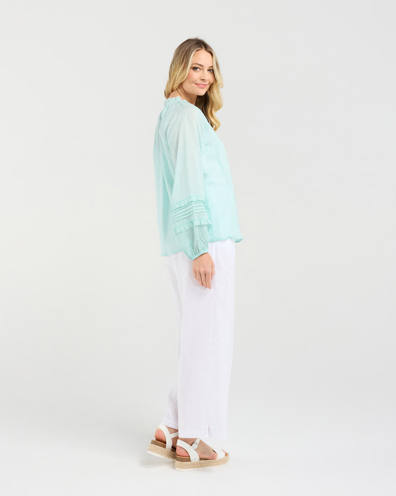 Christina Frill Neck Top