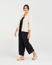 Jacquard Zip Front Jacket