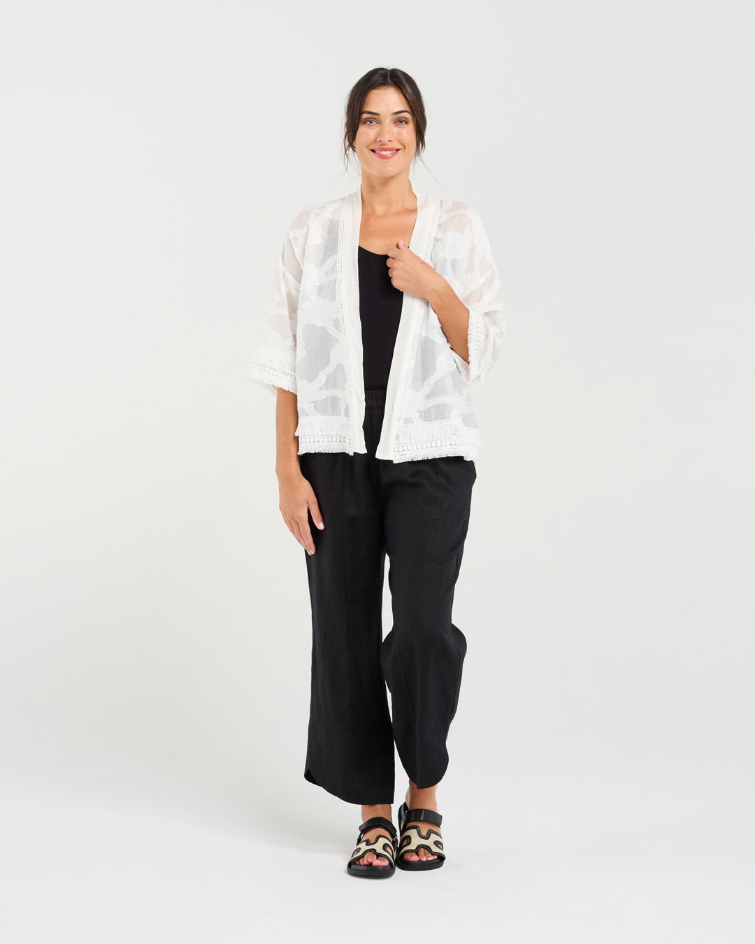 Nanette Fringe Trim Cover-up