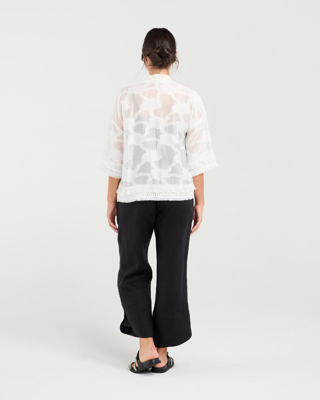 Nanette Fringe Trim Cover-up