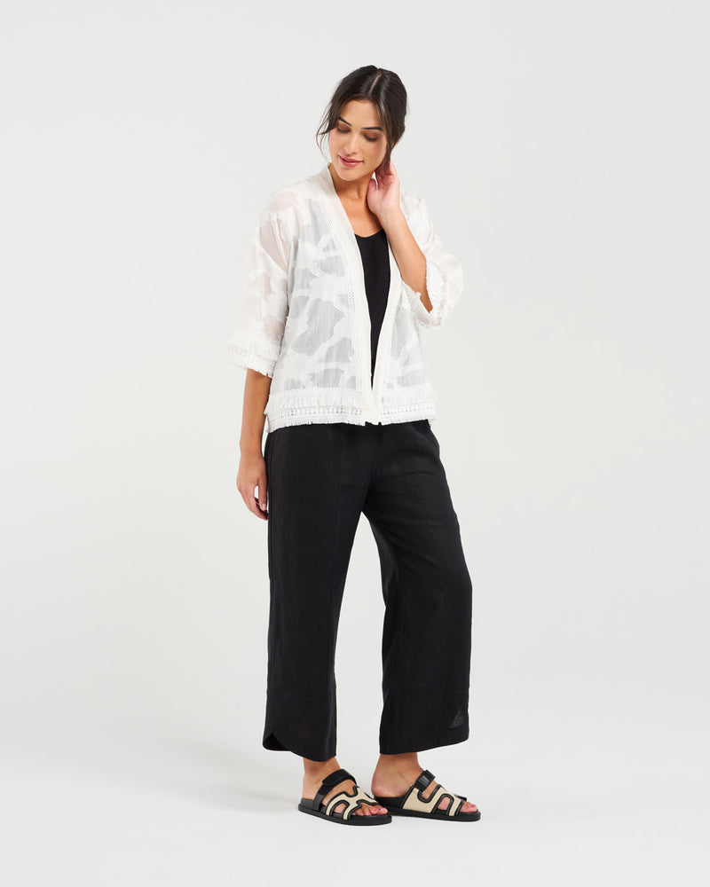 Nanette Fringe Trim Cover-up