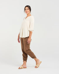 Angelie V Pleat Top