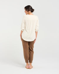Angelie V Pleat Top