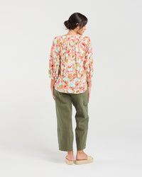 Celine Gathered Sleeve Top