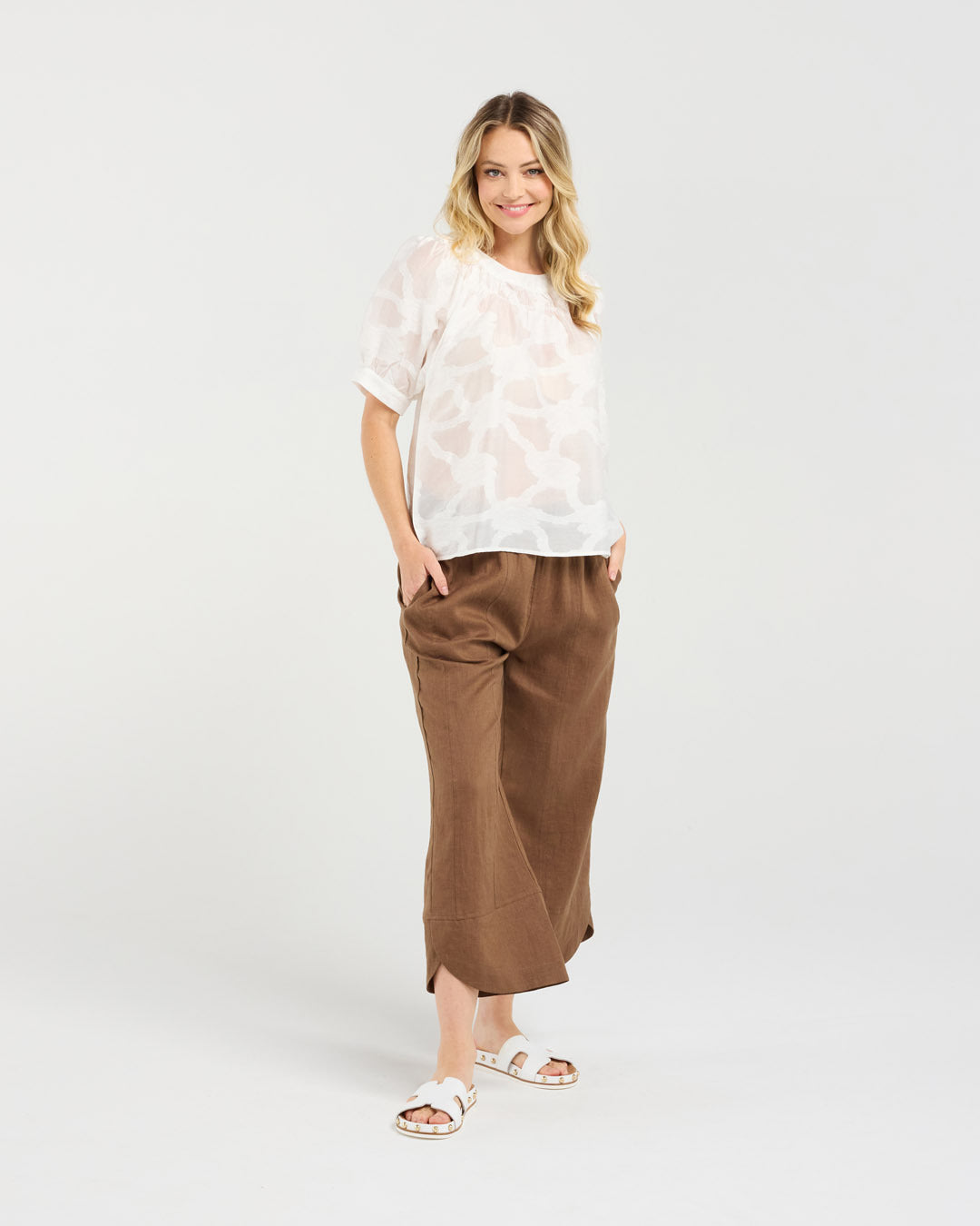 Lisette Gathered Yoke Top