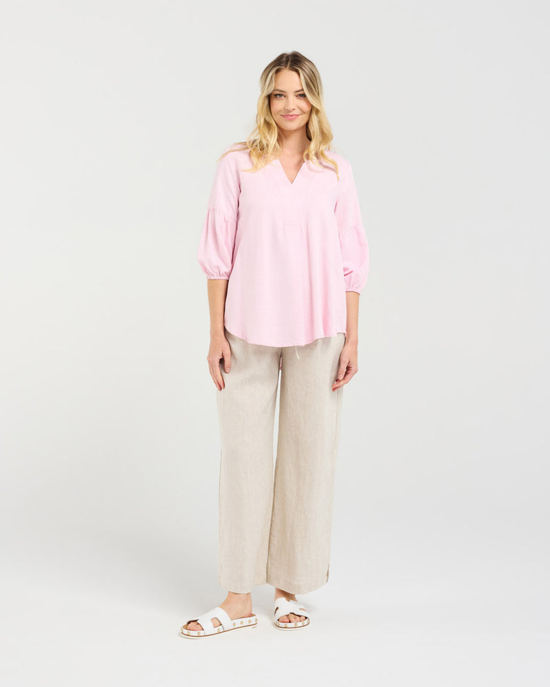 Angelie V Pleat Top