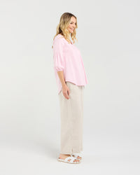 Angelie V Pleat Top