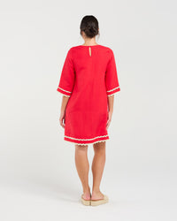 Desiree Gold Ric Rac Trim Dress