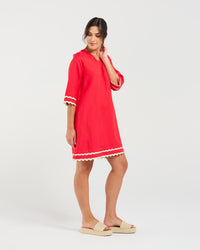 Desiree Gold Ric Rac Trim Dress