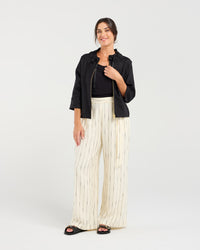 Victoria Zip Front Jacket - Gold zip