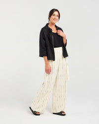 Victoria Zip Front Jacket - Gold zip