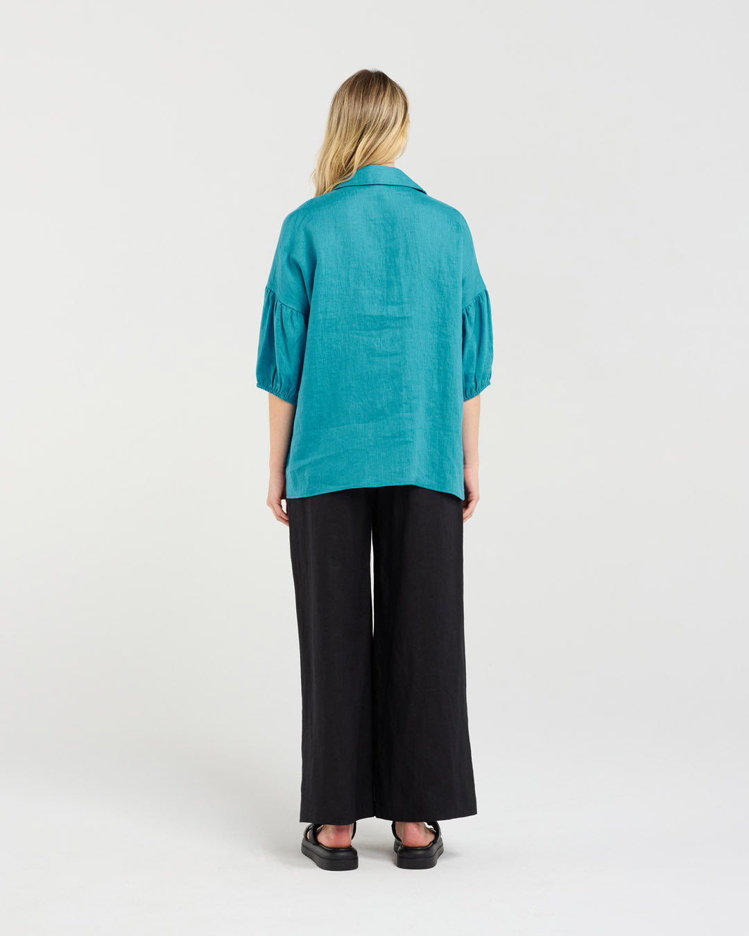 Romilly Puff Sleeve Linen Shirt