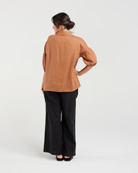 Romilly Puff Sleeve Linen Shirt