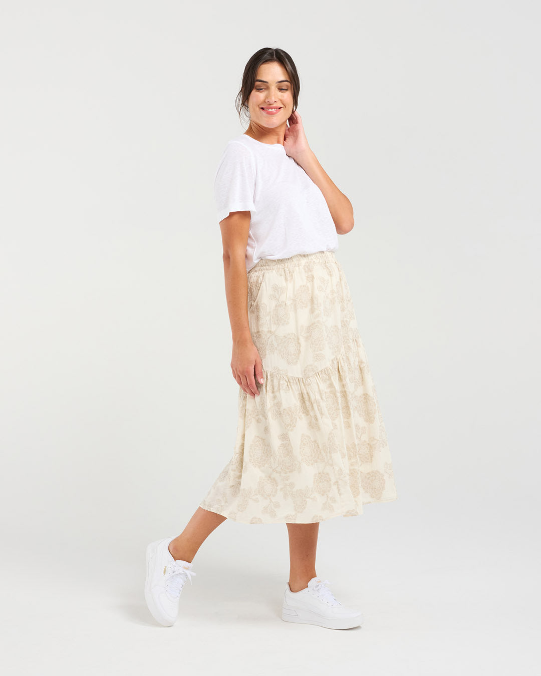 Harriette Gathered Seam Skirt