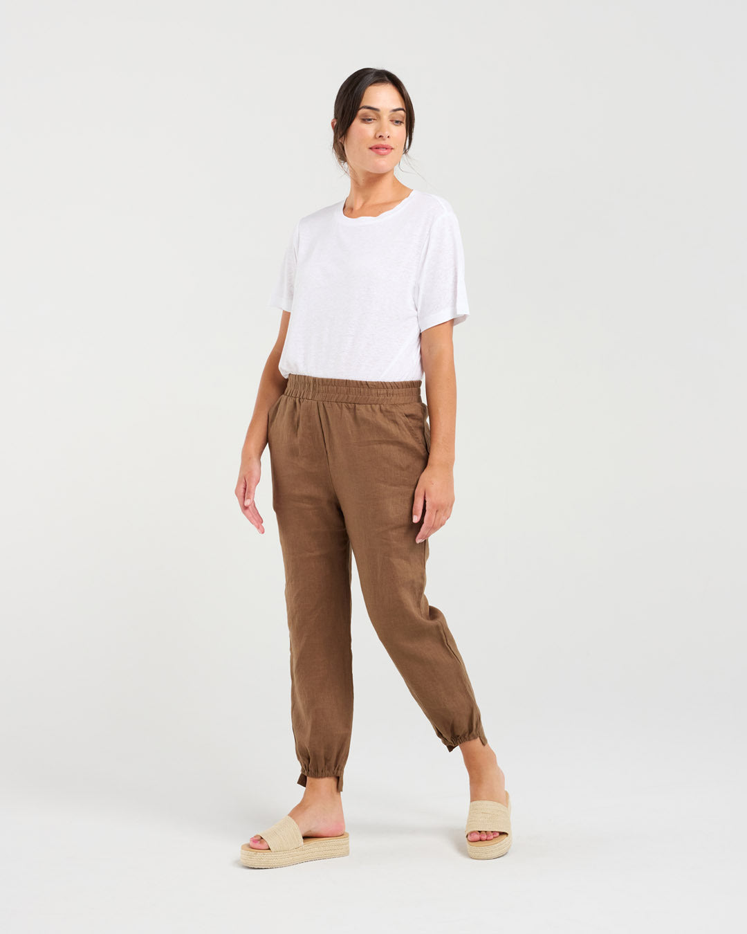Carmen Gathered Front Hem Pant