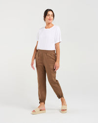 Carmen Gathered Front Hem Pant
