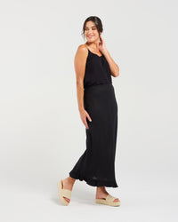 Carine Frill Hem Linen Skirt