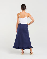 Carine Frill Hem Linen Skirt