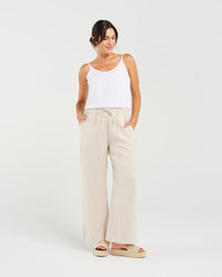 Margrette Wide Leg Linen Pant