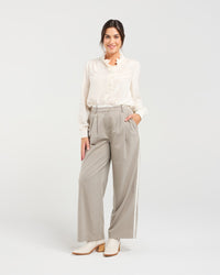 Frankie Pleat Pant (Cherry)
